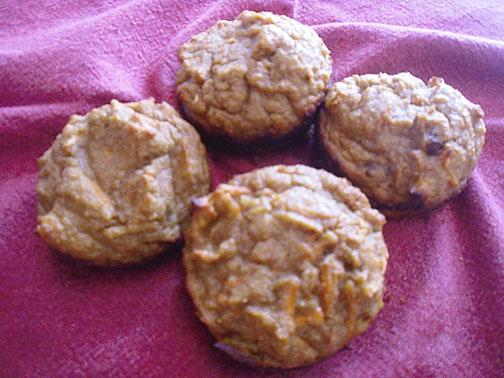 Carrot Chicken Muffins adapted from Elana's recipe