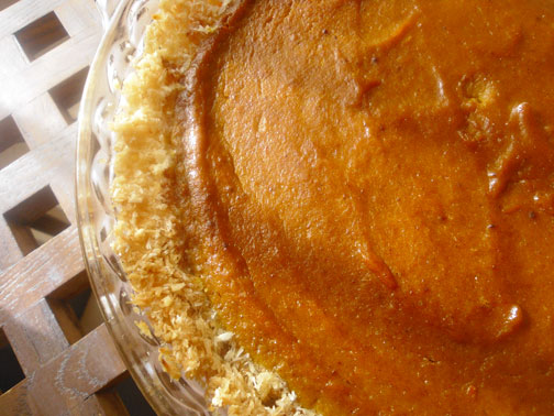 Pumpkin Pie with Coconut Crust